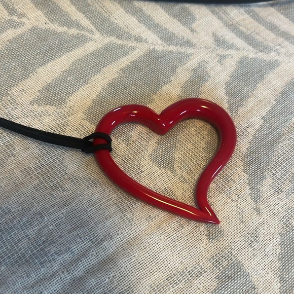 Venetian glass heart pendant - bought IN Venice Italy - Picture 2 of 4